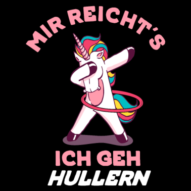 Motiv Dabbendes Einhorn Hulahoop Design lustiger Spruch