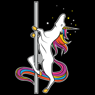 Motiv Table Dance Einhorn Tabledance Unicorn Lustig