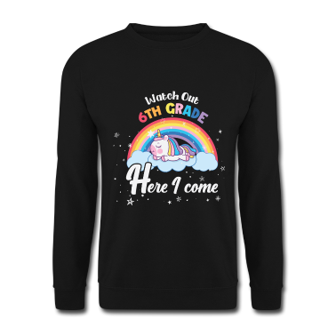 Einhörner Pullover - Achten Sie auf den Einhornregenbogen der 6. Klasse