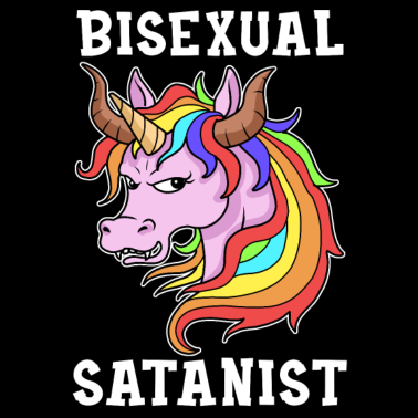 Motiv Satanismus Bisexuell Geschenk Einhorn Bi Pride