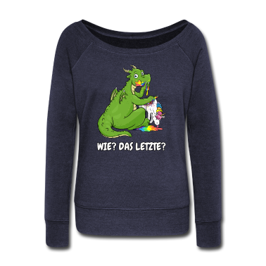 Einhörner Pullover - Wie das letzte Geschenk Drache frisst Einhorn fun