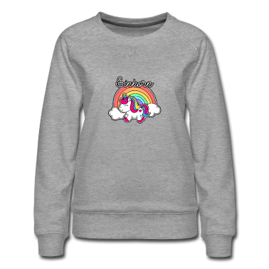 Einhörner Pullover - Einhorn mit Regenbogen