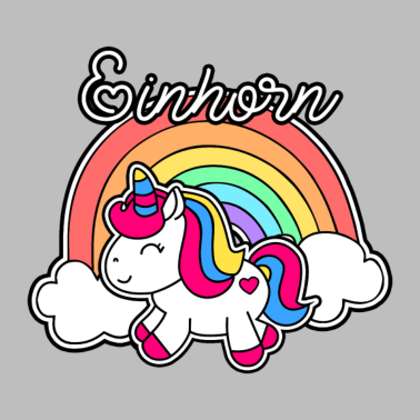 Motiv Einhorn mit Regenbogen