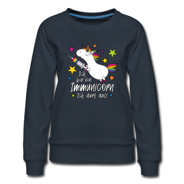 Einhörner Pullover - Geimpft! Ich bin ein Immunicorn Ich darf das!