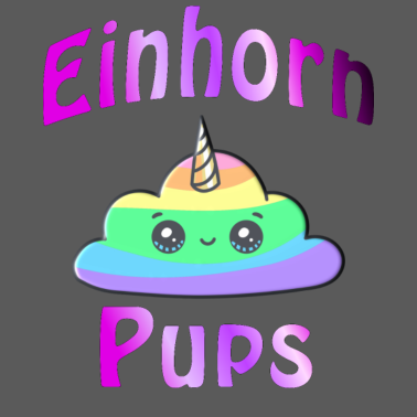 Motiv Einhorn Pups lila