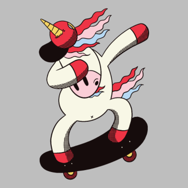 Motiv Dabbing Einhorn Skateboard Skaten Floss Dab Tanz