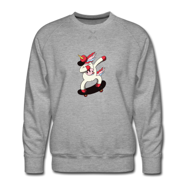 Einhörner Pullover - Dabbing Einhorn Skateboard Skaten Floss Dab Tanz