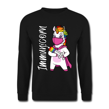 Einhörner Pullover - Geimpft Impfung impfen Immunicorn Spritze