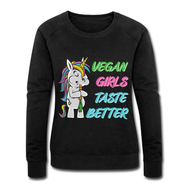 Einhörner Pullover - Vegan Veganerin Vegane Frauen Mädchen Einhorn