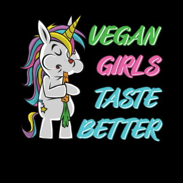 Motiv Vegan Veganerin Vegane Frauen Mädchen Einhorn