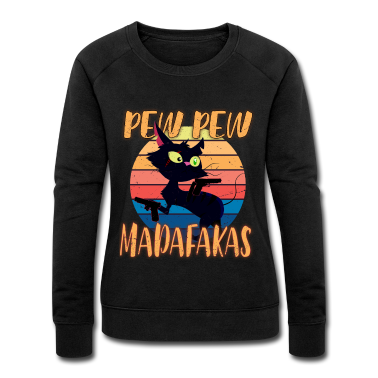 Einhörner Pullover - Katze Cat T shirt Geschenk Fan Lustig Mittelfinger