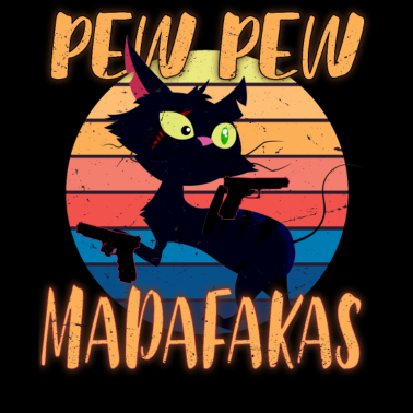 Motiv Katze Cat T shirt Geschenk Fan Lustig Mittelfinger