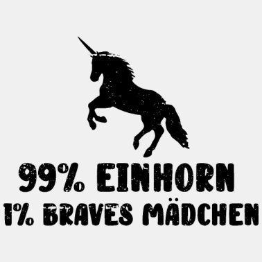 Motiv Einhorn braves Maedchen Einhörner Glitzer