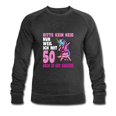 Einhörner Pullover - 50. Geburtstag 50 Jahre Einhorn mit Walker Stock