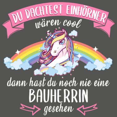 Motiv Bauherrin Bauherr Hausbau Einhorn Spruch Neubau