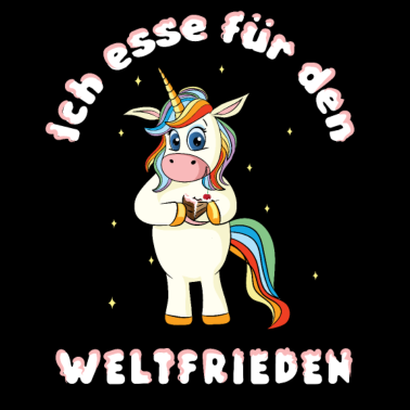 Motiv Einhorn Sprüche Unicorn Einhörner Food Geschenk