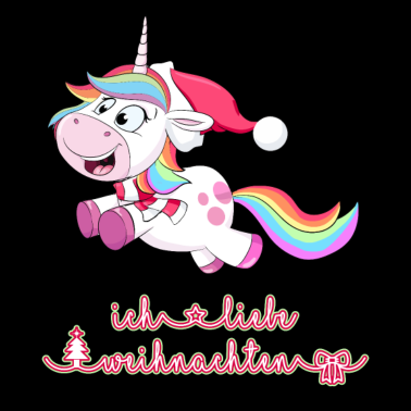 Motiv Einhorn Weihnachten