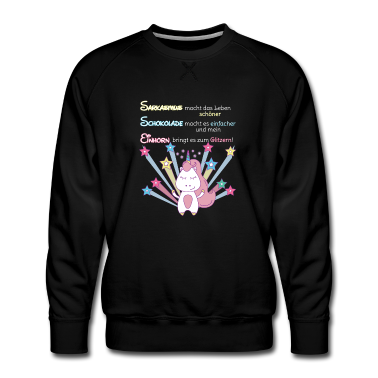 Einhörner Pullover - Sarkasmus Schokolade Einhorn