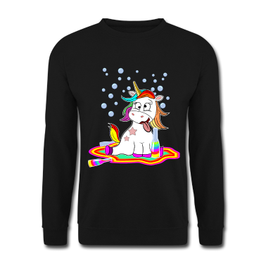 Einhörner Pullover - Einhorn Betrunken Alkohol Bier Party Geschenk