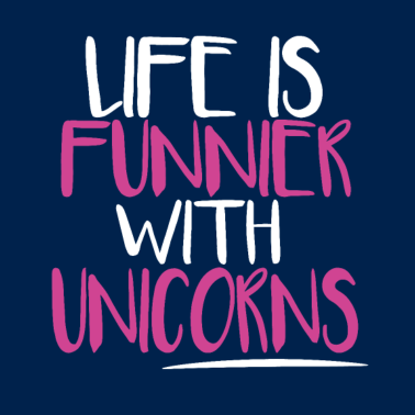 Motiv Einhorn Geschenk Spruch lustig