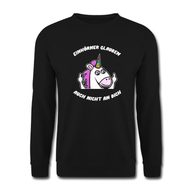 Einhörner Pullover - Mittelfinger Einhorn Einhorn Party
