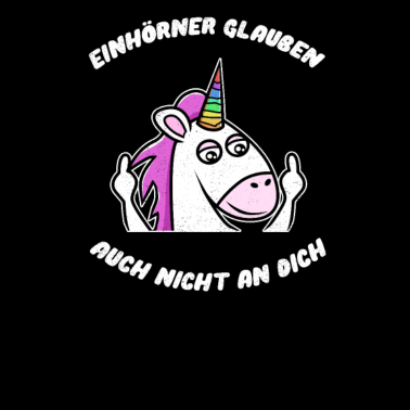 Motiv Mittelfinger Einhorn Einhorn Party