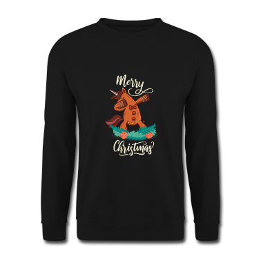 Einhörner Pullover - Weihnachten dabbing gingerbread unicorn design