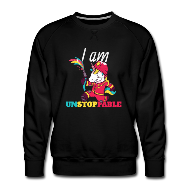 Einhörner Pullover - Einhorn - feuerwehrmann: Nicht zu stoppen