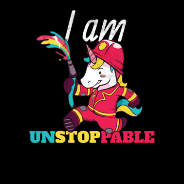 Motiv Einhorn - feuerwehrmann: Nicht zu stoppen