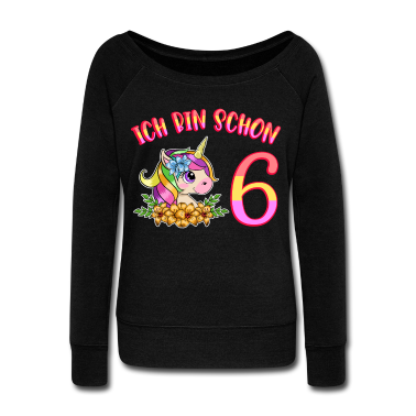 Einhörner Pullover - Mädchen Ich bin 6 Jahre alt Unicorn Girl