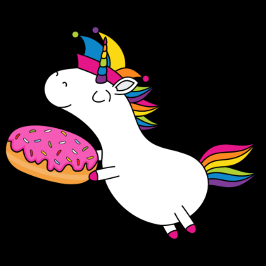 Motiv Einhorn Fasching Narrenkappe Faschingskrapfen