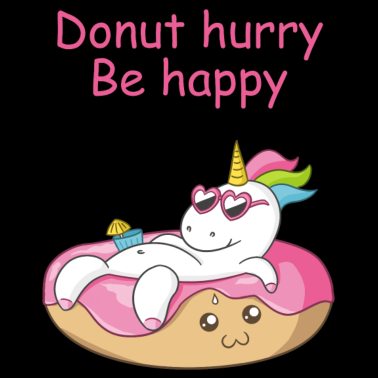 Motiv Einhorn Donut Idee Geburtstag Geschenk T-Shirt Fun
