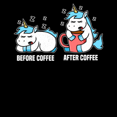 Motiv Einhorn Kaffee Kaffeetrinker