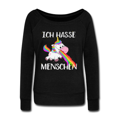 Einhörner Pullover - Ich hasse Menschen kotzendes Einhorn Geschenk