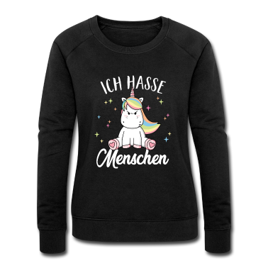 Einhörner Pullover - Ich hasse Menschen Einhorn Lustig Humor Süß Kind