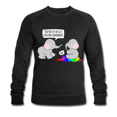 Einhörner Pullover - Totes Einhorn m. Elefant Spruch