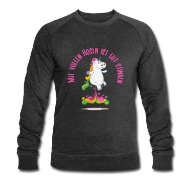 Einhörner Pullover - Süß Einhorn Volle Hosen Stinken Spruch Lustig Fun