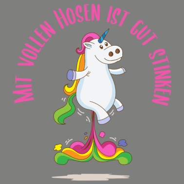 Motiv Süß Einhorn Volle Hosen Stinken Spruch Lustig Fun