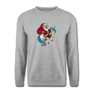 Einhörner Pullover - Santa Reiten Einhorn Weihnachten Geschenk