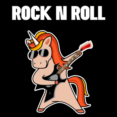 Motiv Rock n Roll Einhorn Geschenk Geschenkidee