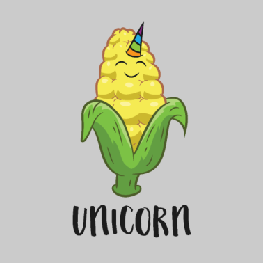 Motiv Lustiger Maiskolben Einhorn Maisbauern