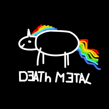 Motiv Death Metal Einhorn Musik