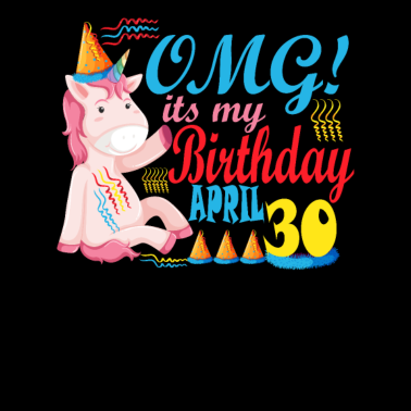 Motiv Einhorn OMG Geburtstag