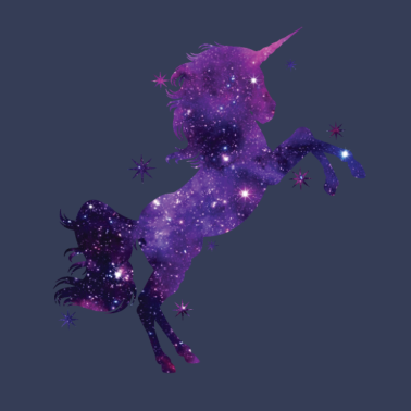 Motiv Einhorn Glitzer Universum