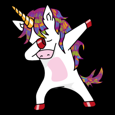 Motiv Dabbing Einhorn - Lustiges tanzendes Einhorn