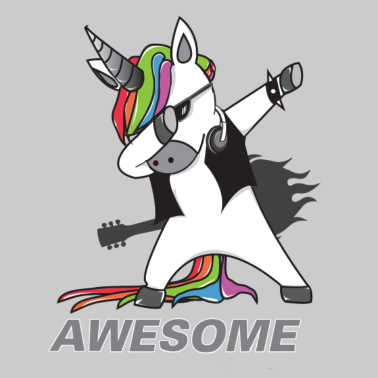 Motiv Dabbing Einhorn Rocker Geschenkidee