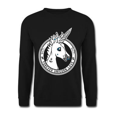 Einhörner Pullover - Colt - Unicorn Love (onblack)