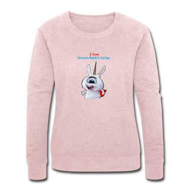 Einhörner Pullover - Einhorn-Hasen-Zyklop mit Herz