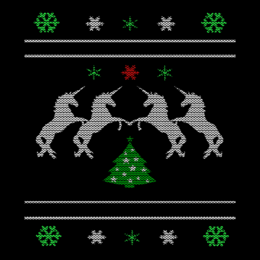 Motiv Frohe Weihnachten Einhorn Christmas Sweater