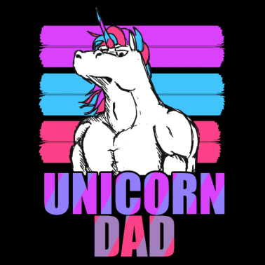 Motiv Einhorn Einhörner Vater